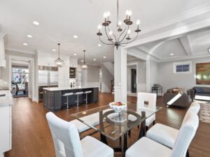 801 prospect Park Ridge New Construction home interior dining room view