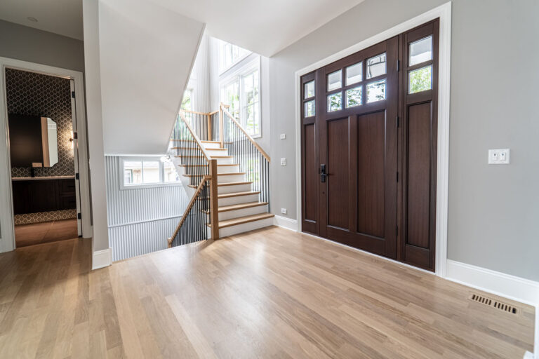 2380 S De cook stair way and front door