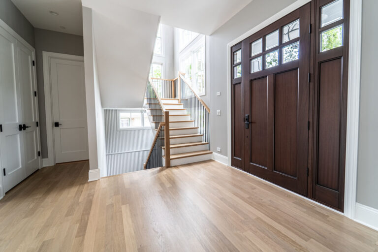 2380 S De cook stair way and front door
